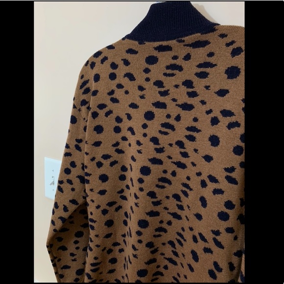 Vintage Cheetah Wool Pullover Sz 6/8 - Picture 2 of 4